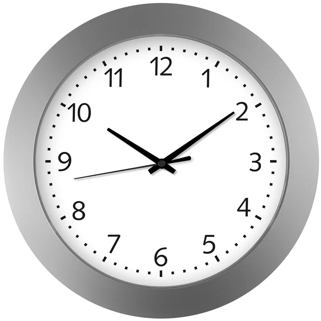 Часы настенные Troykatime Эконом круглые пластик цвет серый бесшумные  30.5 см