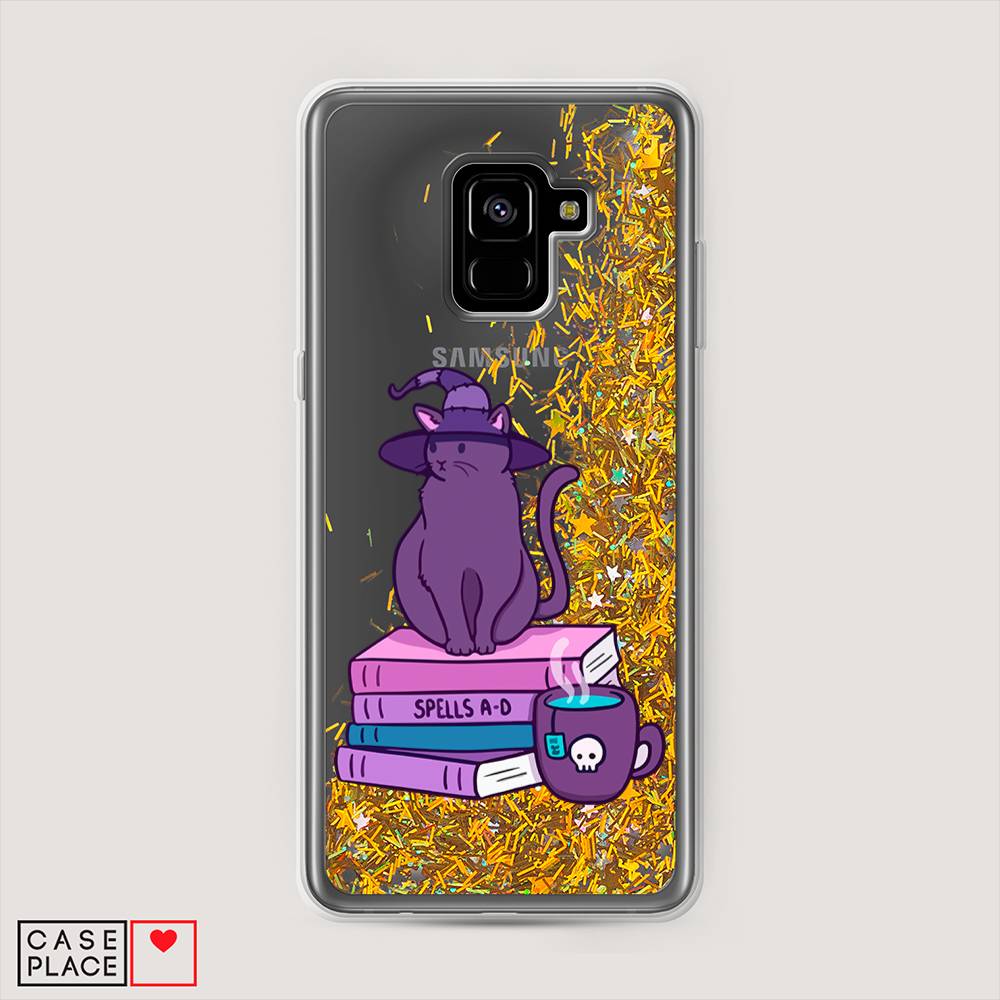 

Чехол Awog на Samsung Galaxy A8 + "Magic Cat", Розовый, 25590-1