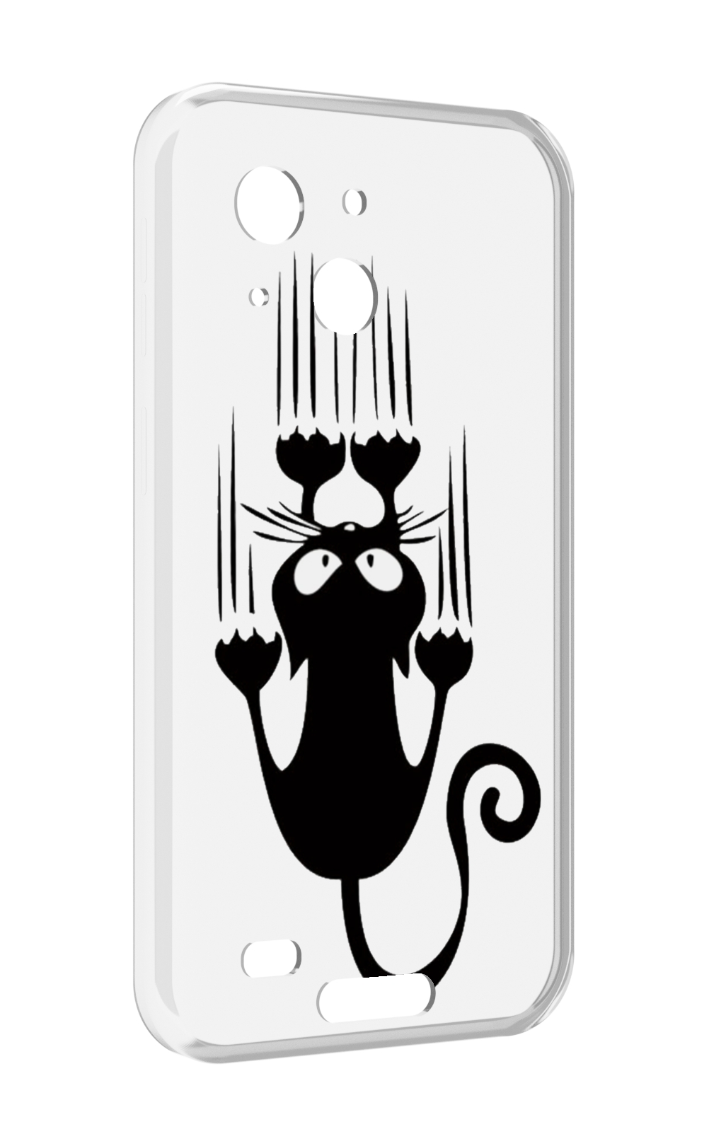 

Чехол MyPads Свисающий-кот для Oukitel WP20 / WP20 Pro, Прозрачный, Tocco