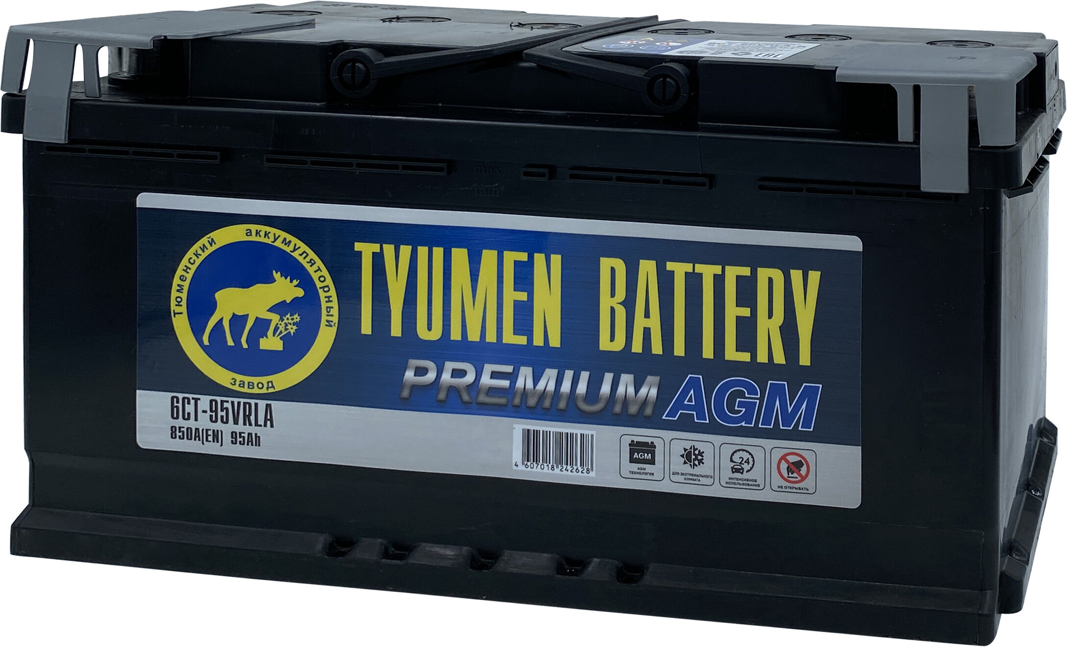 

Аккумулятор TYUMEN BATTERY Premium AGM 95 Ач 850 А обратная полярность, Premium AGM
