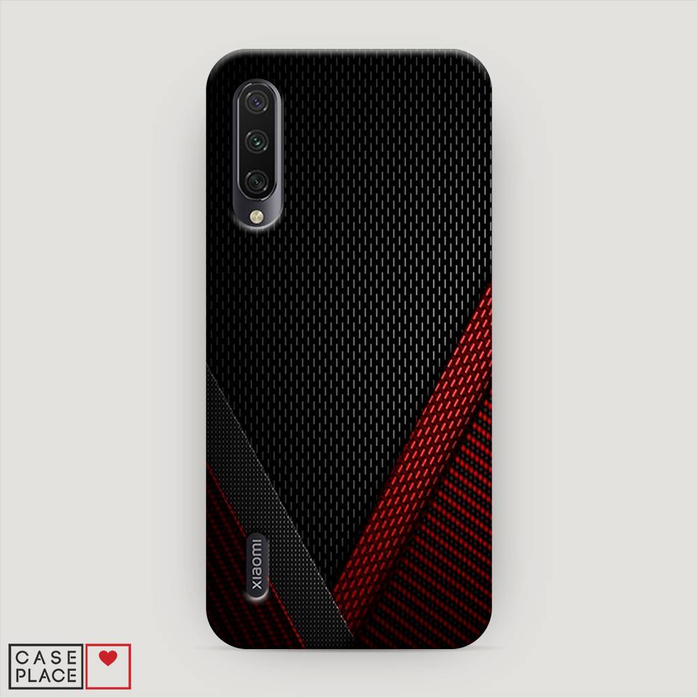 

Пластиковый чехол "Красный карбон" на Xiaomi Mi CC9E, 35920-2