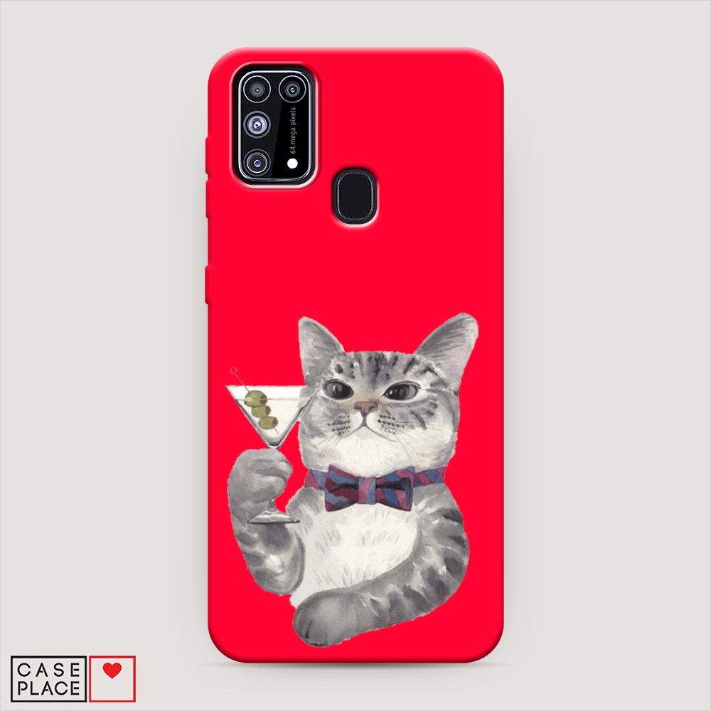 

Матовый силиконовый чехол "Кот джентльмен" на Samsung Galaxy M31, Кот джентльмен