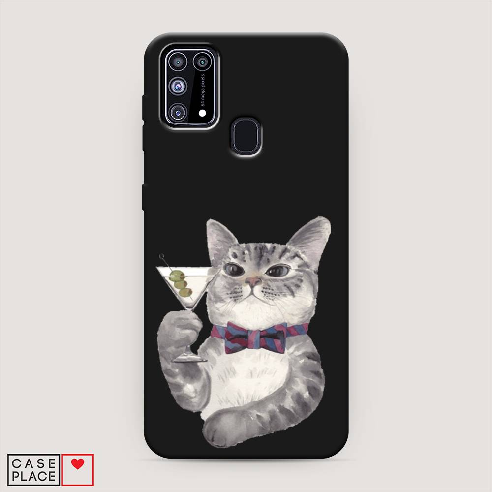 

Матовый силиконовый чехол "Кот джентльмен" на Samsung Galaxy M31, Кот джентльмен