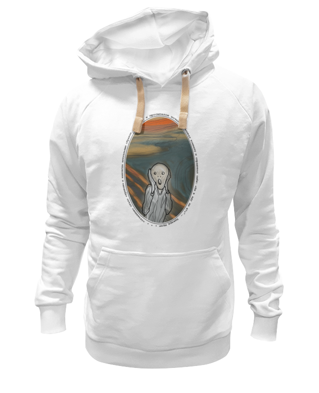 

Худи унисекс Printio Крик 1 белое XL, Белый, Крик 1