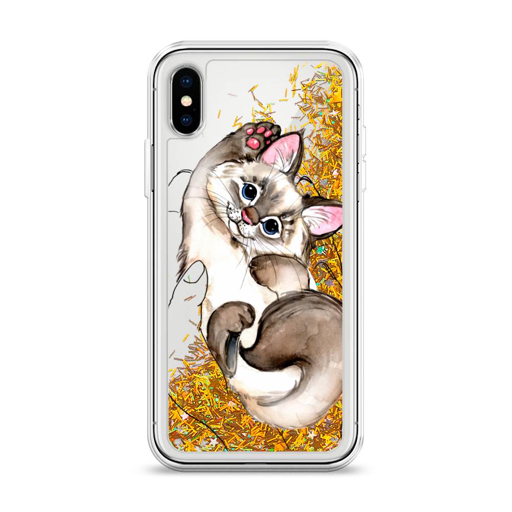 

Чехол Awog на Apple iPhone XS (10S) / Айфон XS (10S) "Котенок в ладошках", 11890-1