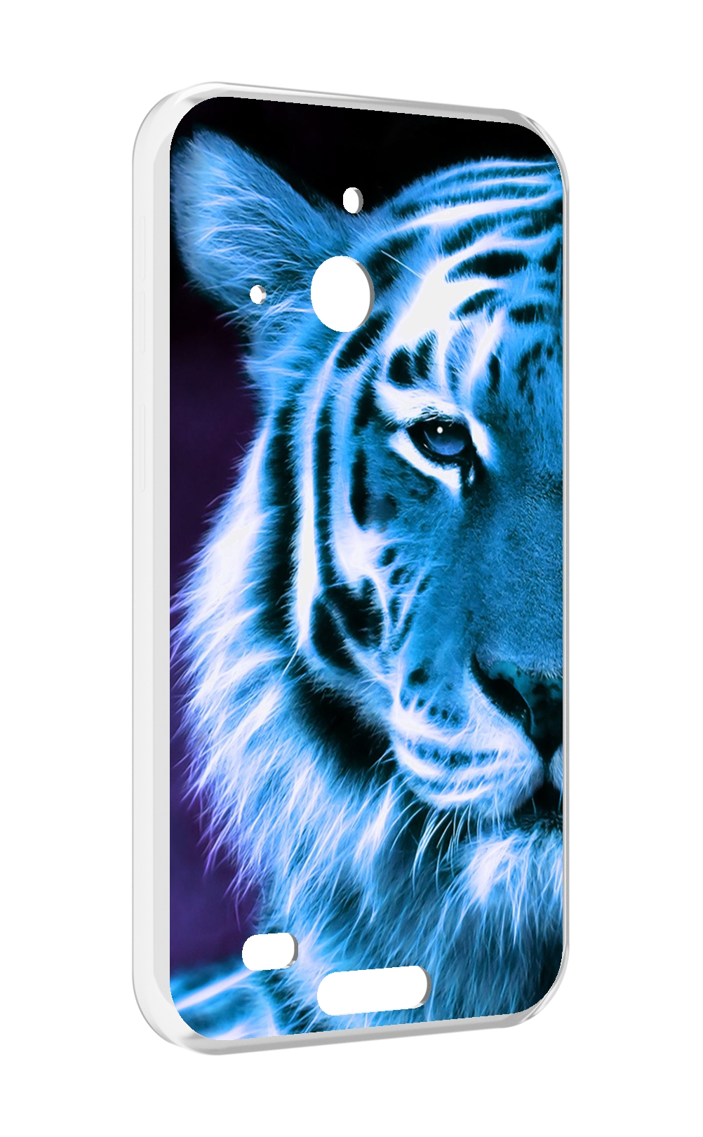 

Чехол MyPads Половина-тигра мужской для Oukitel WP20 / WP20 Pro, Прозрачный, Tocco