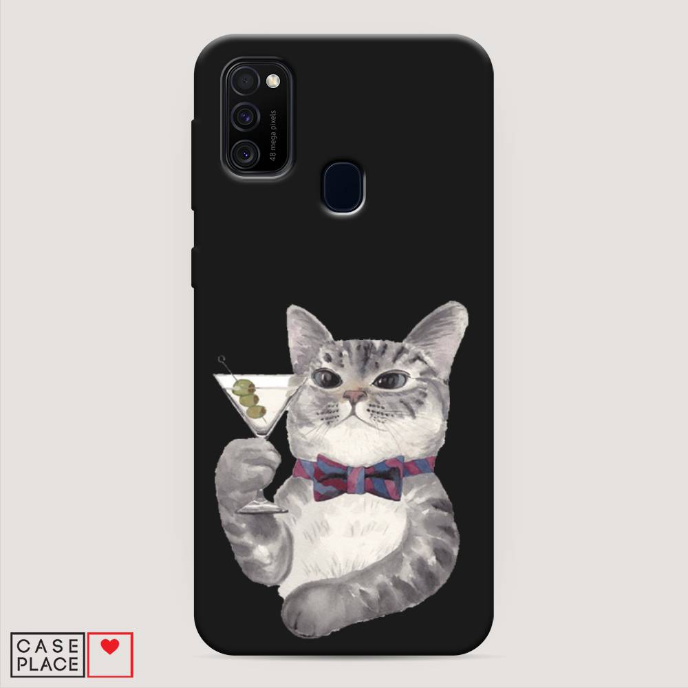 

Матовый силиконовый чехол "Кот джентльмен" на Samsung Galaxy M21, Кот джентльмен