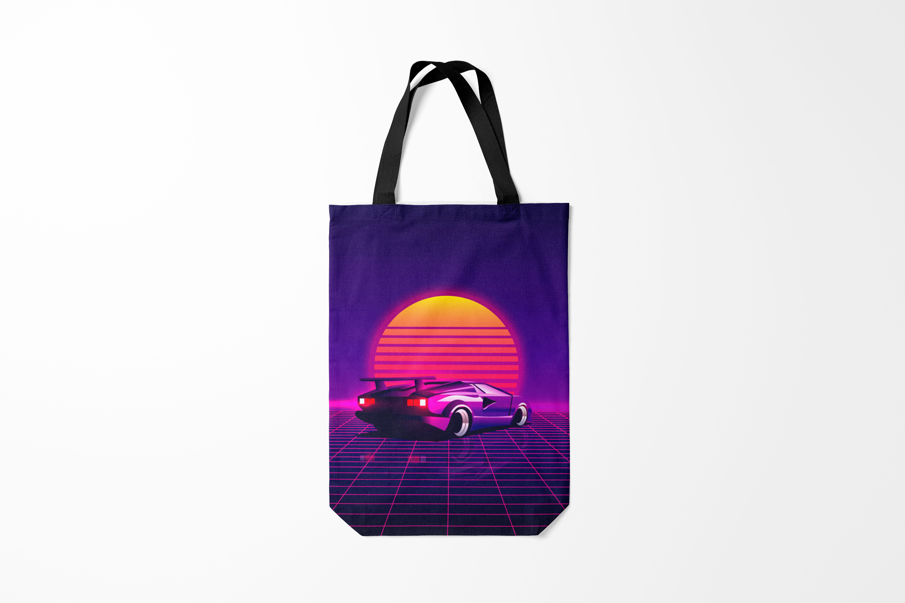 

Сумка шoппер унисекс Burnettie Vaporwave Ретро Футуризм, фиолетовый, Vaporwave Ретро Футуризм