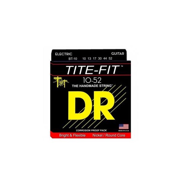 

Dr Bt-10 - серия Tite-fit для электрогитары, никелированные, Medium to Heavy (10-52)