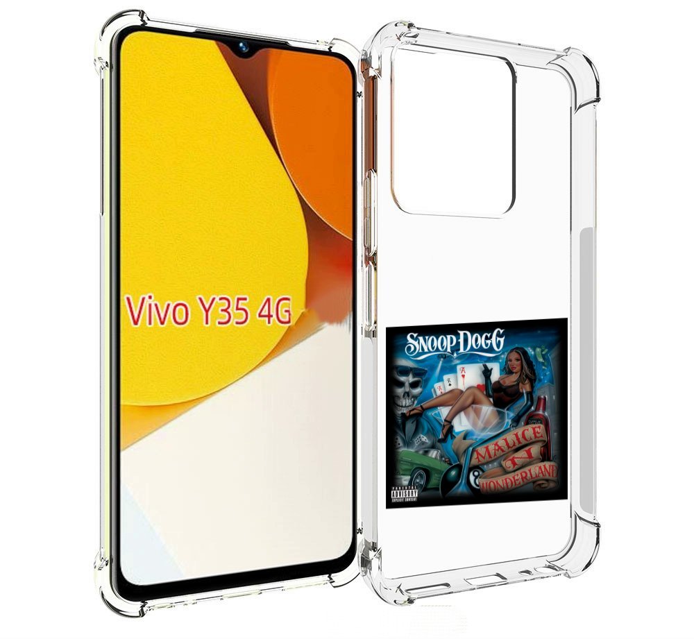 

Чехол MyPads Snoop Dogg MALICE N WONDERLAND для Vivo Y35 4G 2022 / Vivo Y22, Прозрачный, Tocco