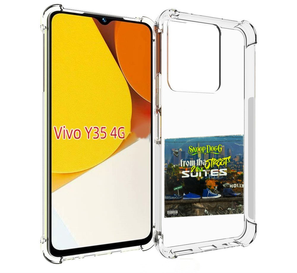 

Чехол MyPads Snoop Dogg FROM THE STREET 2 THA SUITES для Vivo Y35 4G 2022 / Vivo Y22, Прозрачный, Tocco