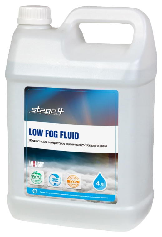 

Аксессуар для генератора эффектов Stage4 LOW FOG FLUID 4L., LOW FOG FLUID 4L.