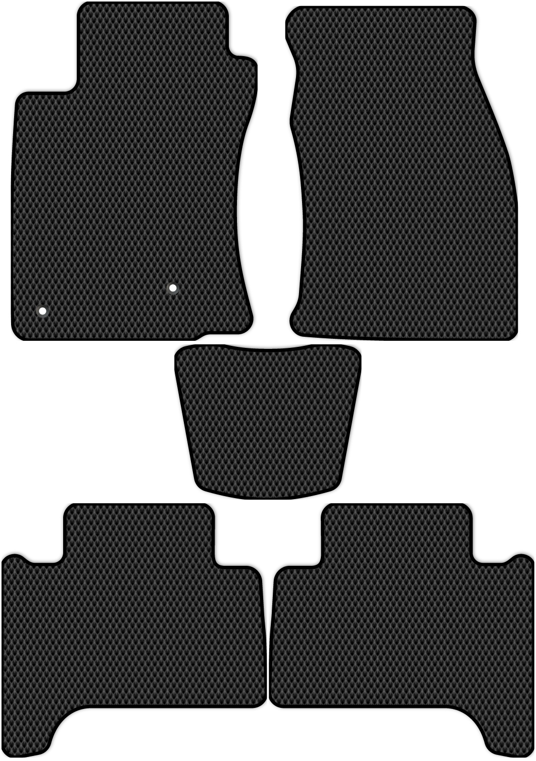 

Коврики ЭВА в салон для Lexus GX470 (j120) 2002 - 2009, 5 шт. черный, 3205-S5YT-H