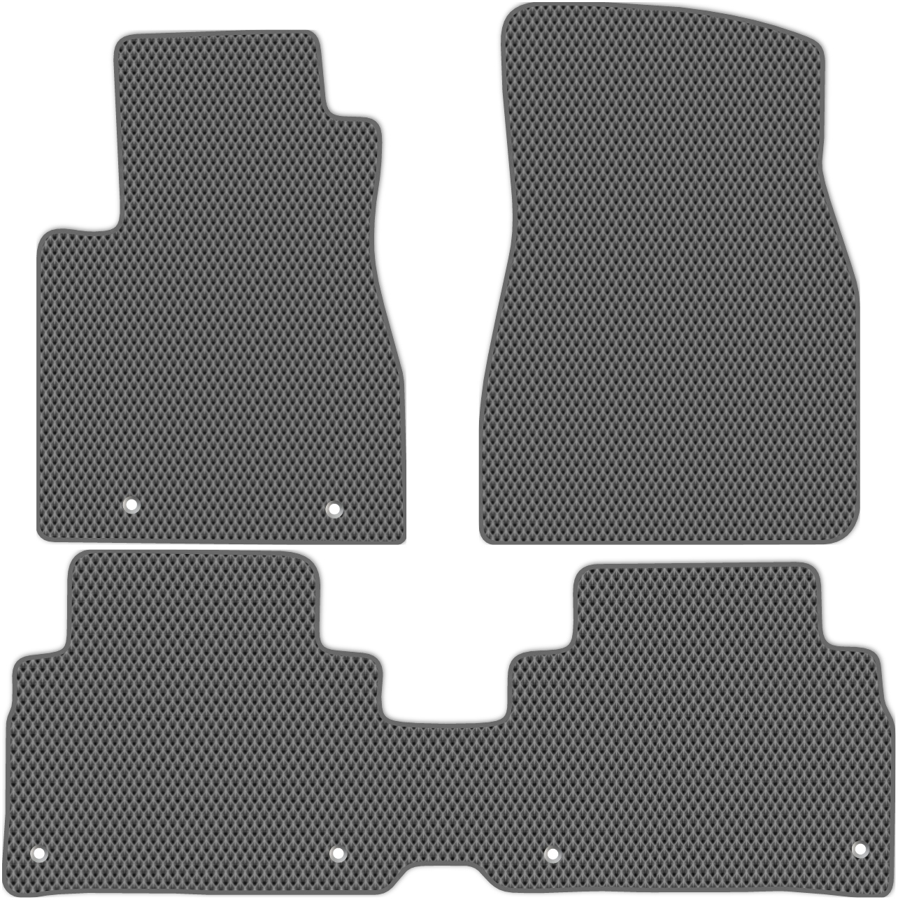 

Коврики ЭВА в салон для Lexus RX300 (MCU35) 2003 - 2006, 3 шт. серый, темно-серый кант, 3203-W3Y-H
