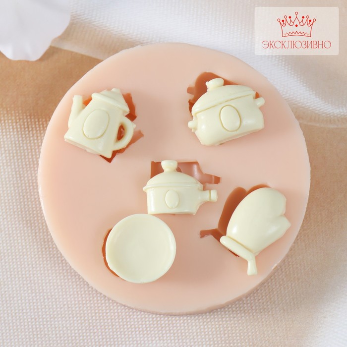 Молд силикон Арт Узор Кухня 1,5х1,5х0,6 - 2,5х1,5х0,6 см