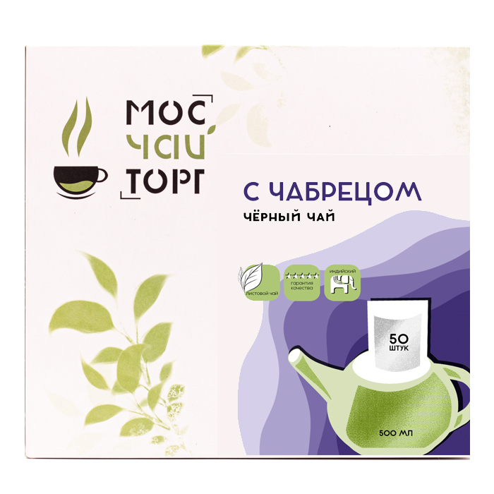 

Черный чай Ассам с чабрецом коробка 5гр*50шт. Мосчайторг в фильтрах, 4ainik02