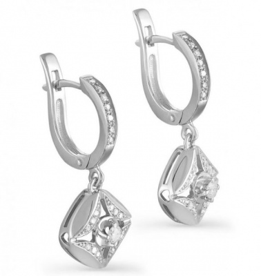 

Серьги из белого золота с бриллиантом Kabarovsky 12-1446-1000, 12-1446-1000