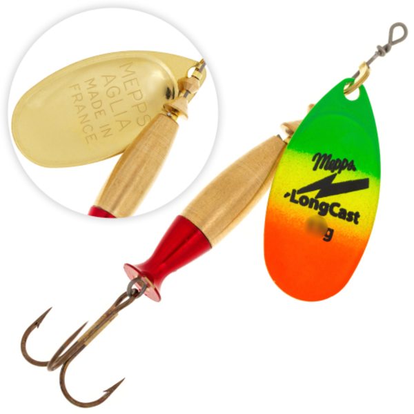 

Блесна Mepps Aglia Long Cast 4 Tiger, Желтый;зеленый;красный;оранжевый, Mepps Aglia Long Cast 4 Tiger