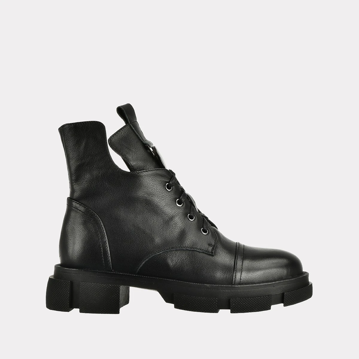 фото Ботинки женские versiya shop pf2089-k2535 черные 40 ru