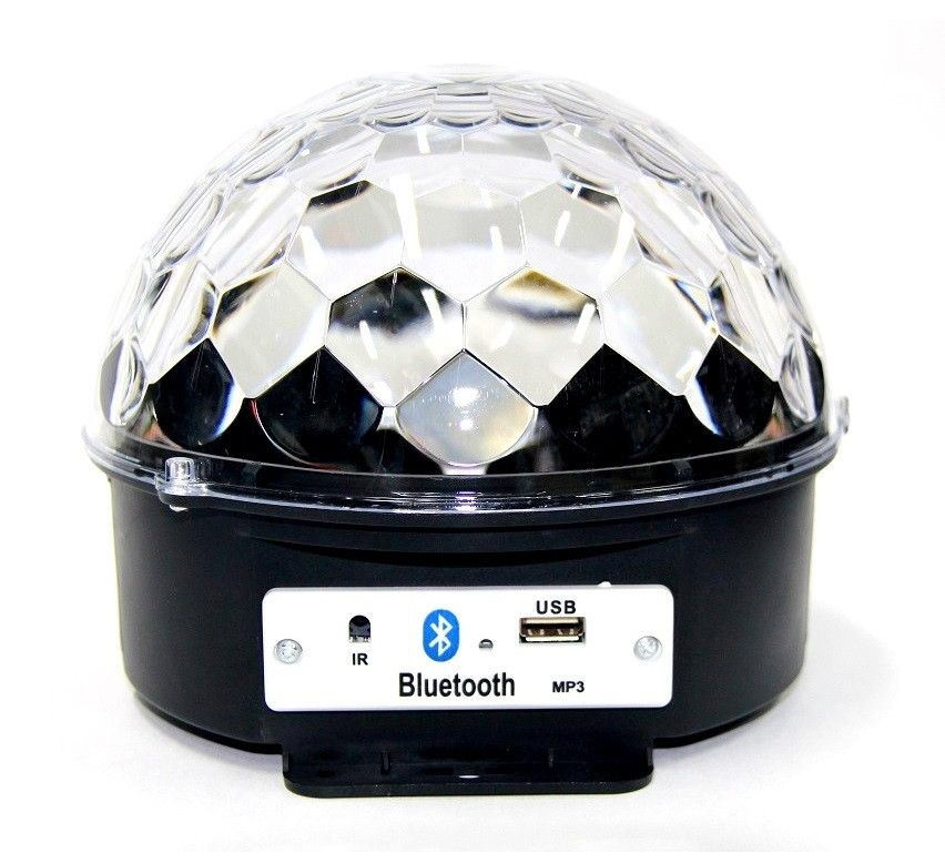 

Диско шар (датчик, светомузыка, Bluetooth, USB,)
