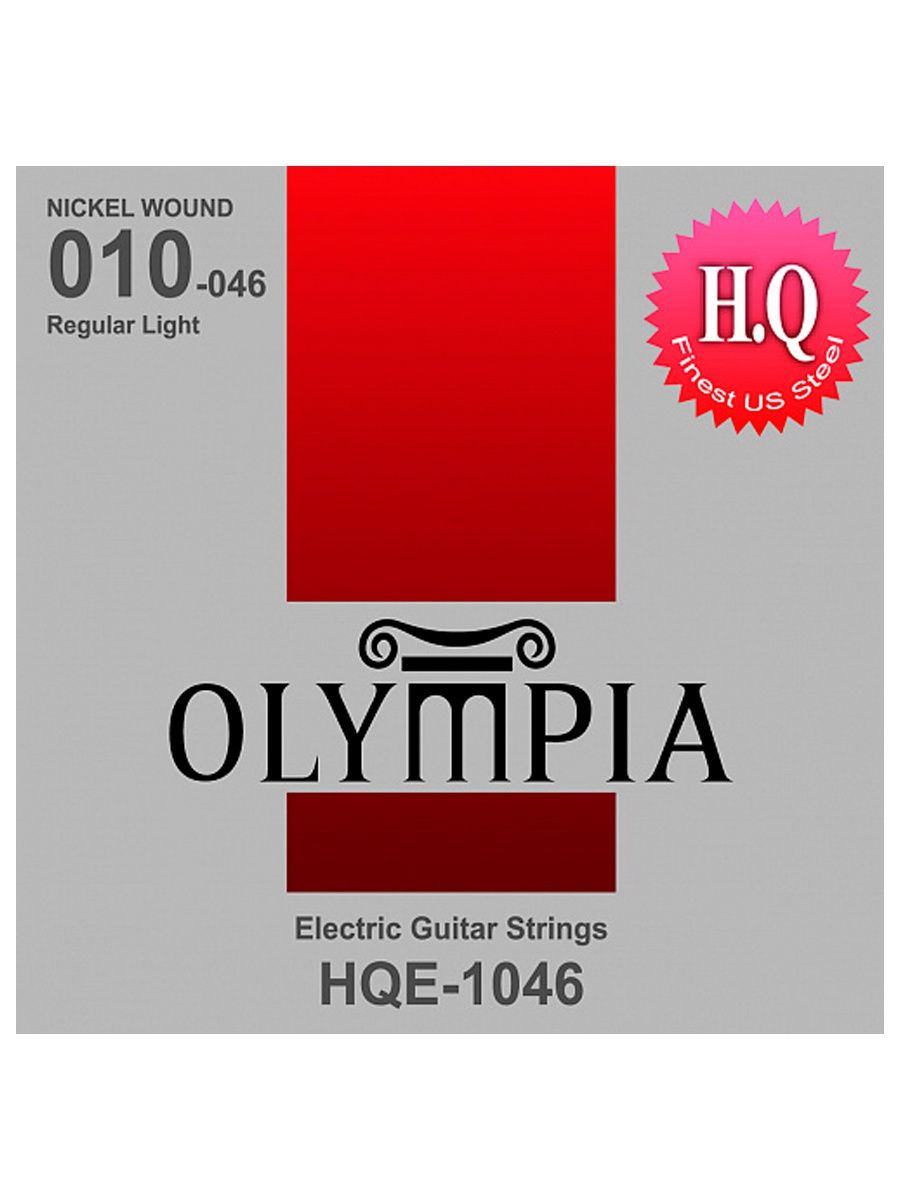 фото Olympia hqe 046 струны для электрогитары 10-46, никель hq