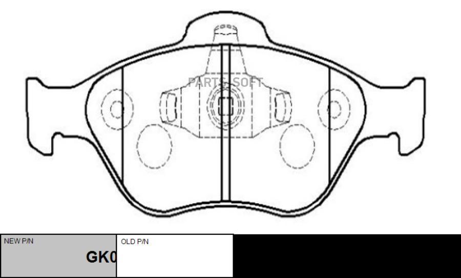 

Колодки передние FORD FIESTA/FUSION CTR CKF-15 CTR, GK0160