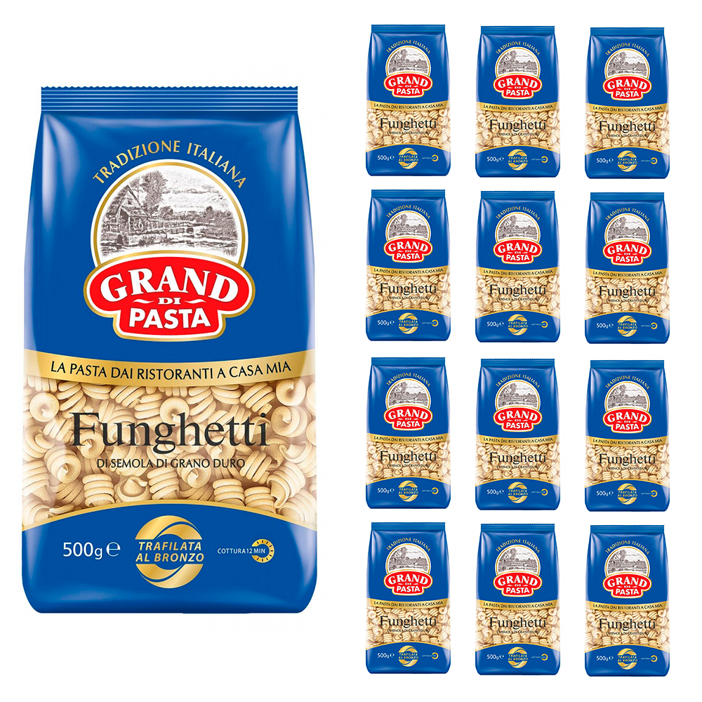 

Спирали Grand Di Pasta (фунгетти) 500г, 12 упаковок