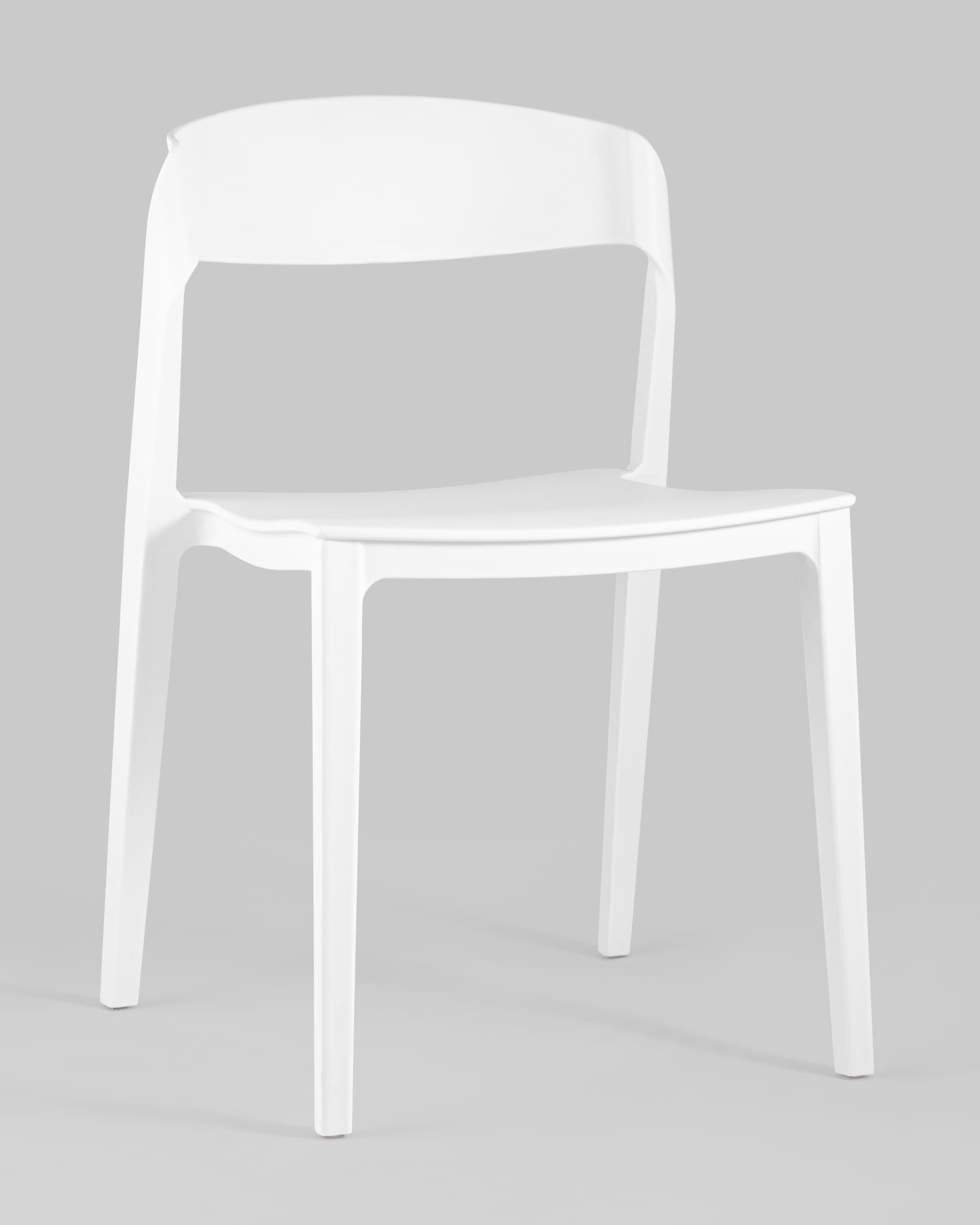 фото Стул moris пластик белый stool group