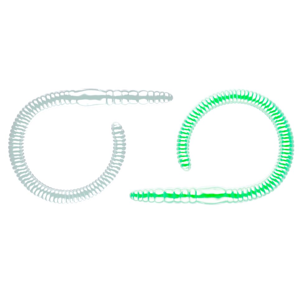 Приманка Libra Lures Flex Worm 95 000 Сыр 9.5см. 10шт. (UV Green)