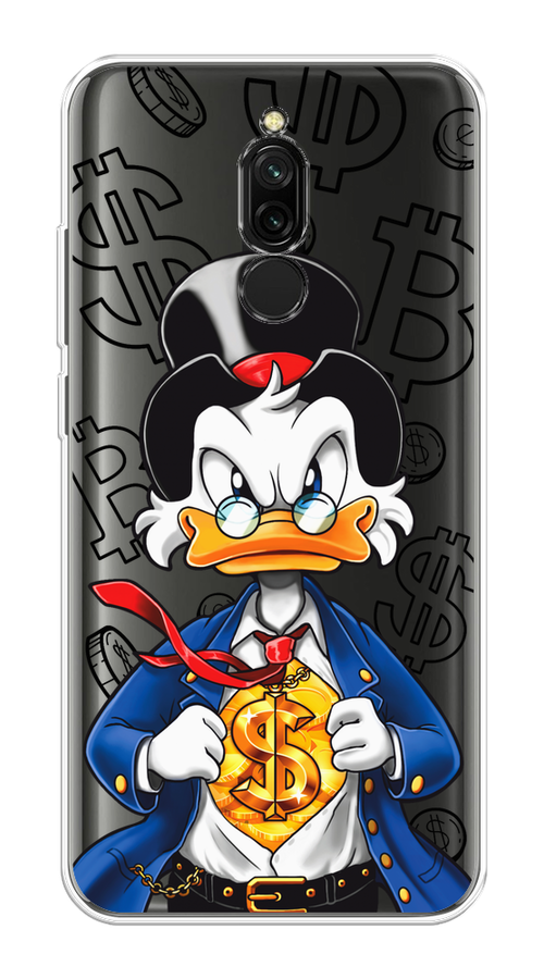 

Чехол на Xiaomi Redmi 8 "Scrooge Goldman", Черный;белый;синий, 37150-1