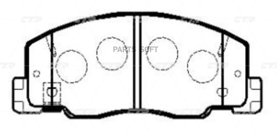 

Колодки тормозные TOYOTA PREVIA перед. ( CKT27) CTR GK1041, GK1041