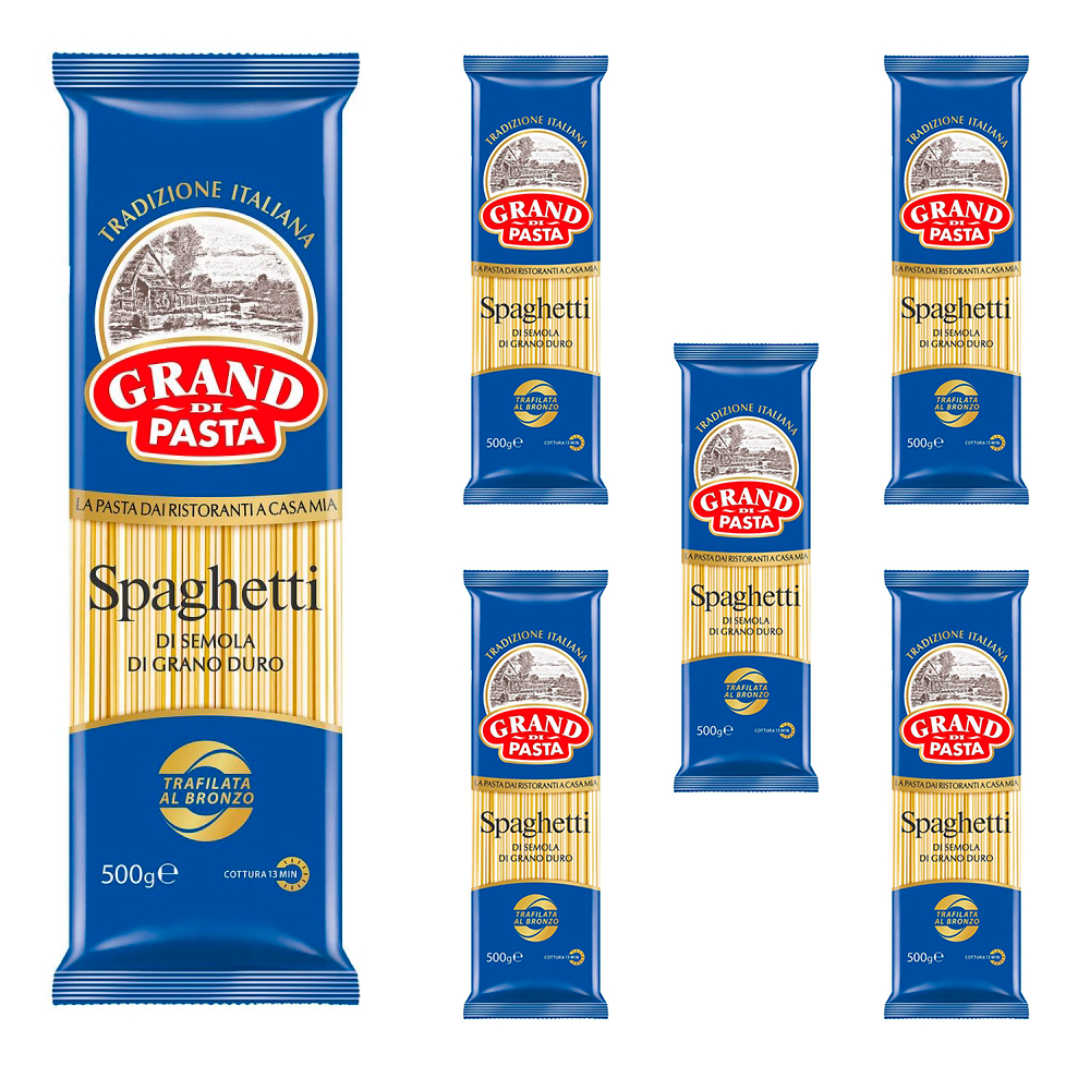 

Спагетти Grand Di Pasta 500г, 5 упаковок