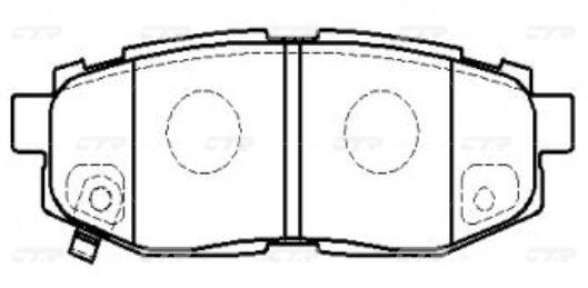 

Тормозные колодки Ctr задние дисковые GK1014, GK1014