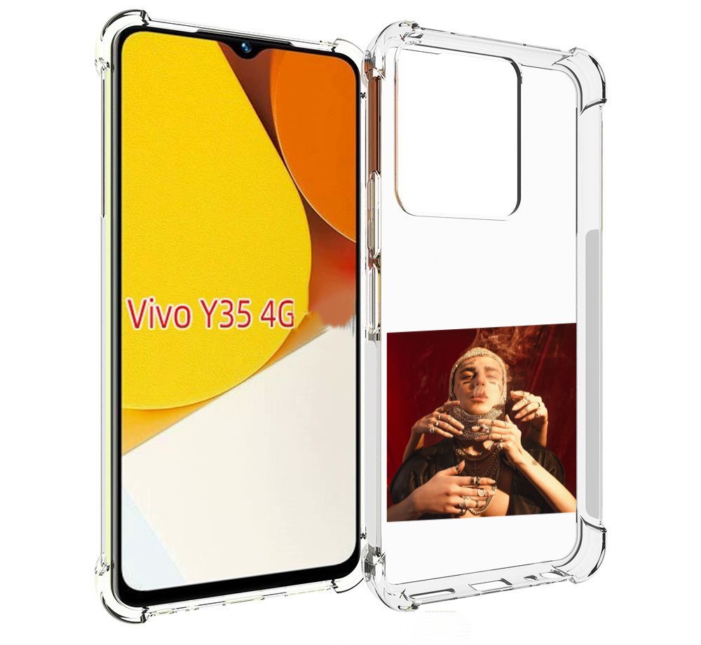 

Чехол MyPads Slime face для Vivo Y35 4G 2022 / Vivo Y22, Прозрачный, Tocco
