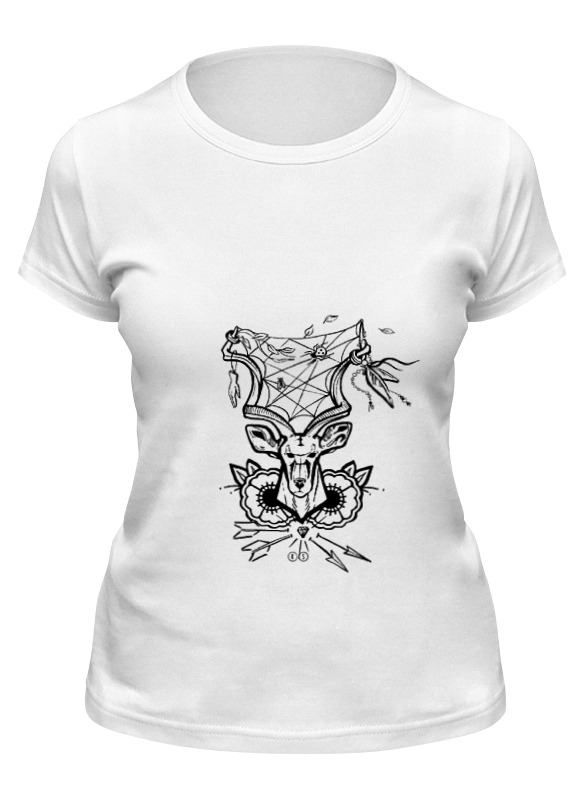 

Футболка женская Printio Koodоо белая 2XL, Белый, Koodоо