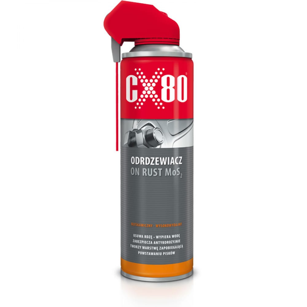 

Растворитель ржавчины с дисульфидом молибдена CX80 500ML DUO SPRAY 48270