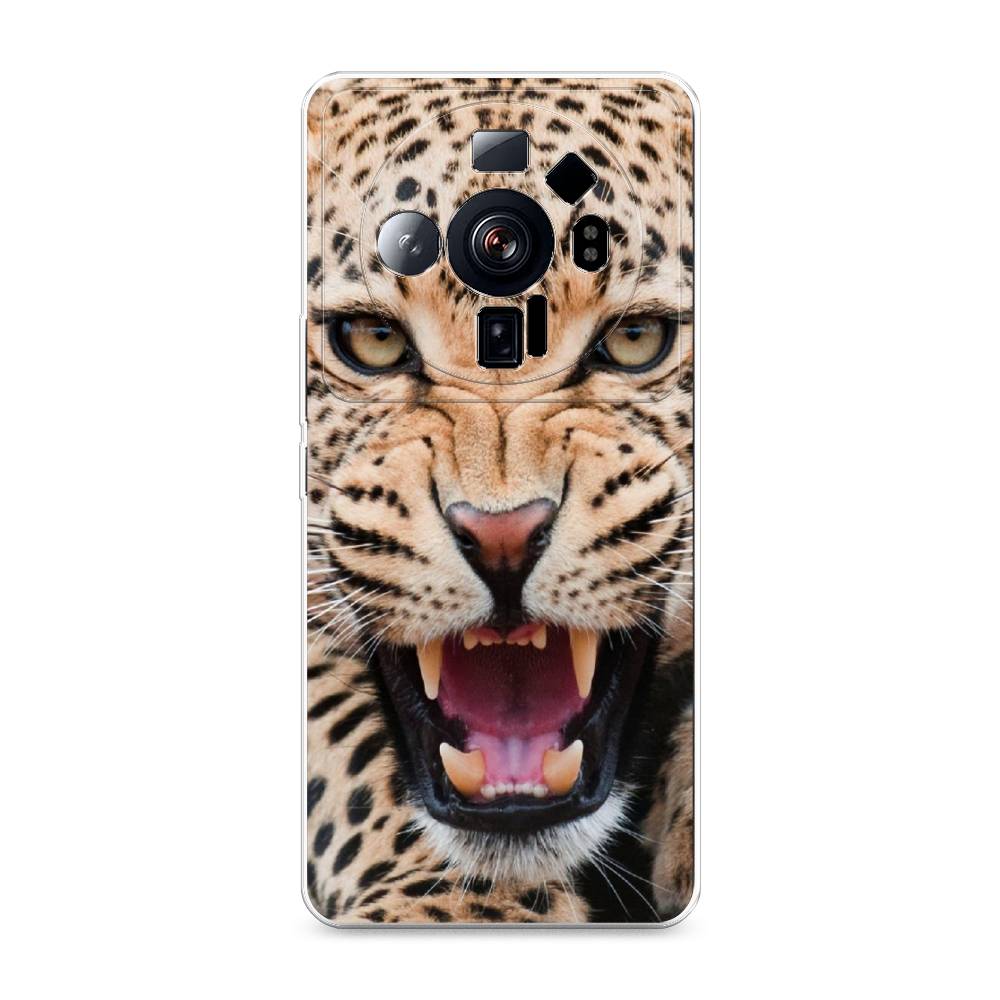 

Чехол на Xiaomi 12S Ultra "Леопард 3d", Бежевый;черный, 314550-6