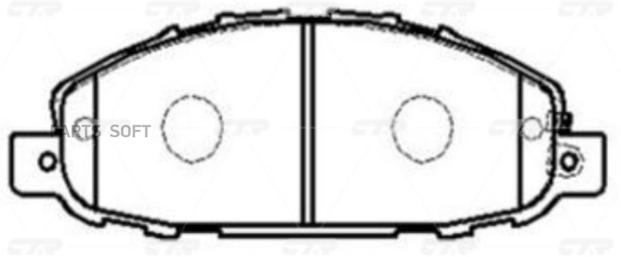 

Тормозные колодки Ctr GK0787, GK0787