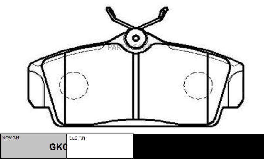 

Тормозные колодки Ctr GK0769, GK0769