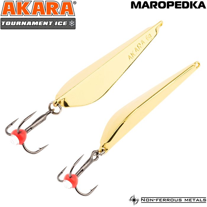 

Блесна Akara Tournament Ice ATI-MAR-100-GO маропедка 18 гр 100 мм, Tournament Ice