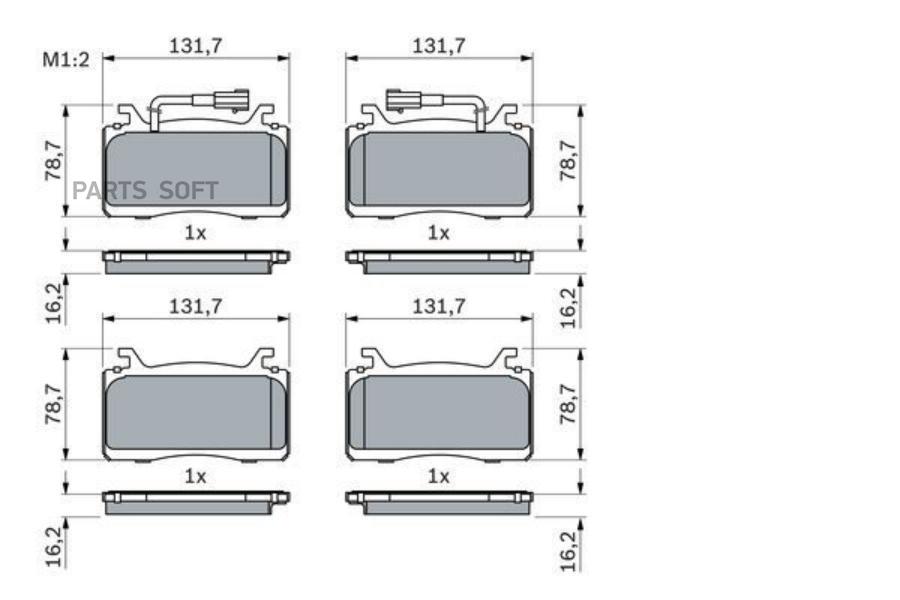 

К-Т Дисков. Тормоз. Колодок Bosch 0986424851