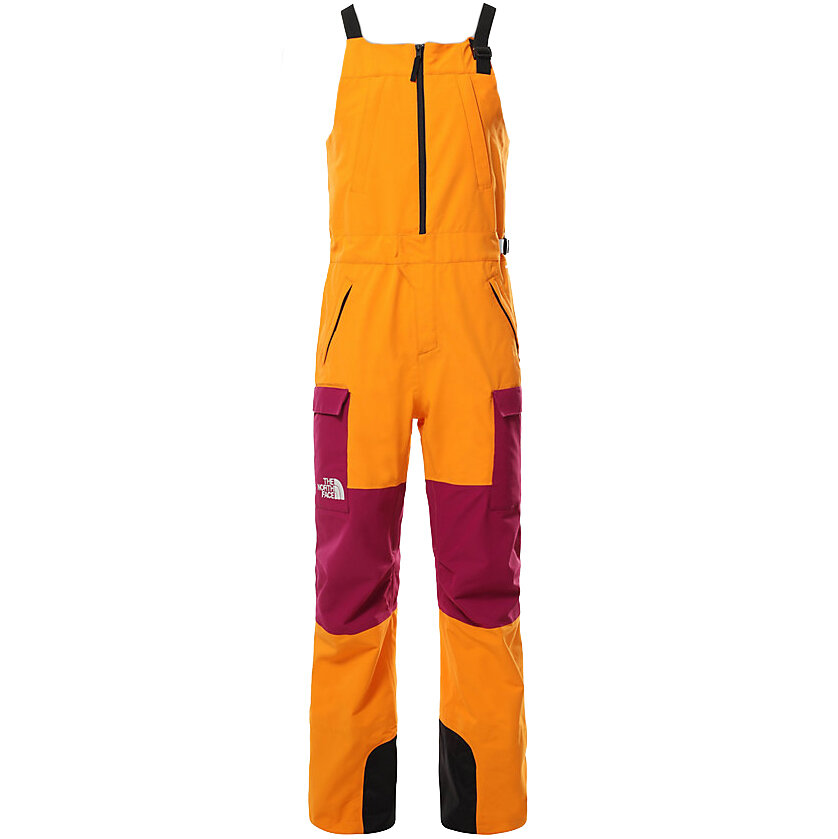 фото Штаны горнолыжные the north face m bellion bib vivid orange roxbury pink 2022