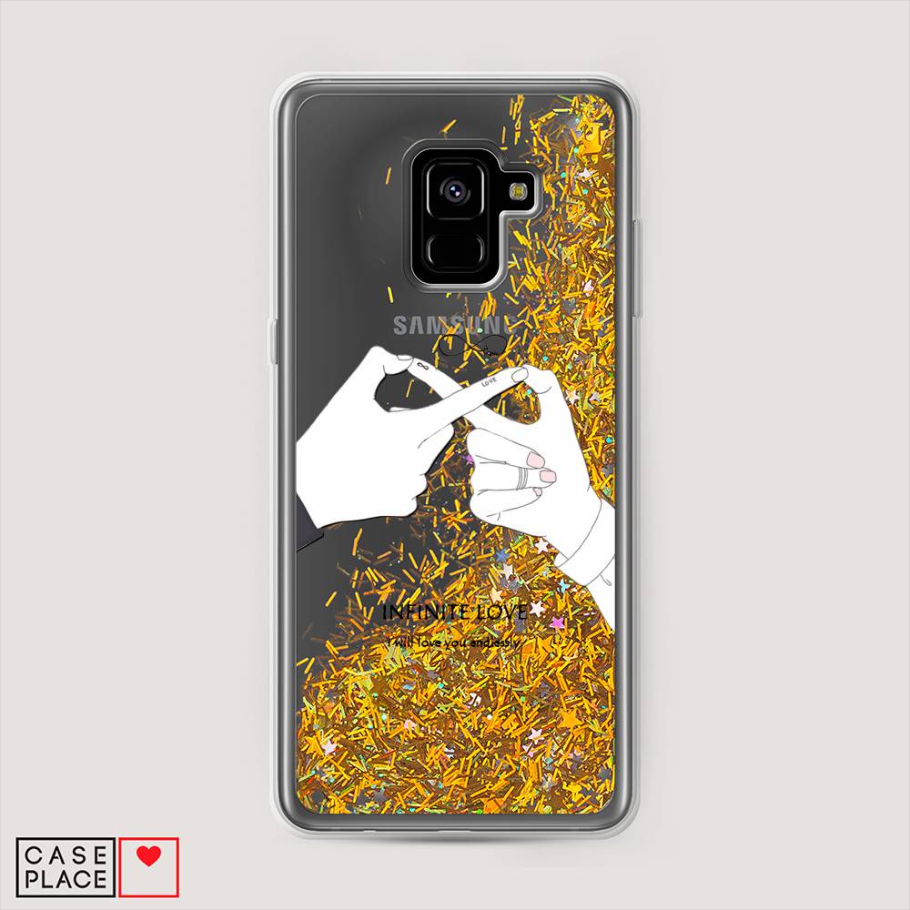 

Чехол Awog на Samsung Galaxy A8 + "Любовь навсегда", Бежевый, 25590-1