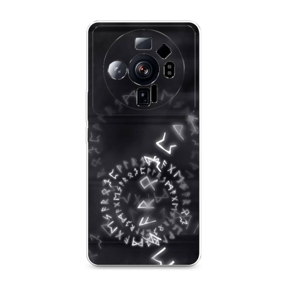 

Чехол на Xiaomi 12S Ultra "Руны", Серый;черный, 314550-3