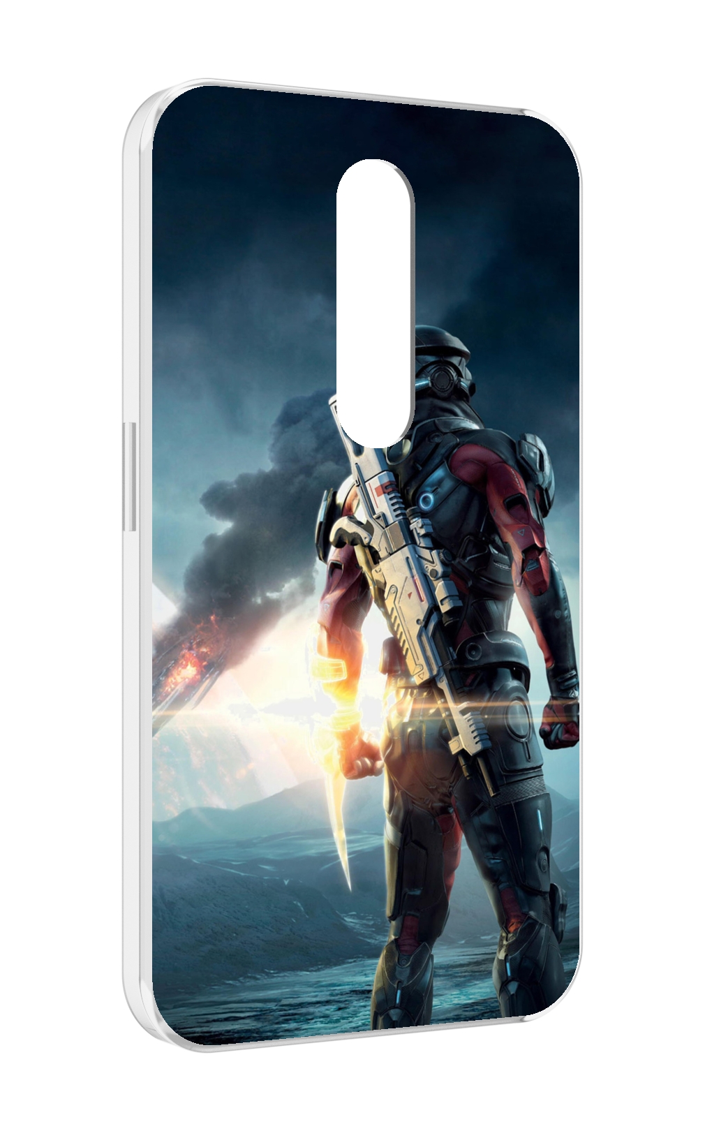 Чехол MyPads Mass Effect Andromeda Ryder для Motorola Moto X Force (XT1585 / XT1581)