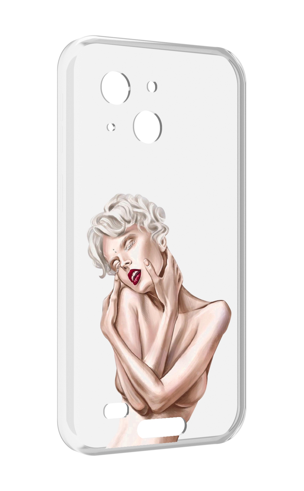 

Чехол MyPads Мигера женский для Oukitel WP20 / WP20 Pro, Прозрачный, Tocco