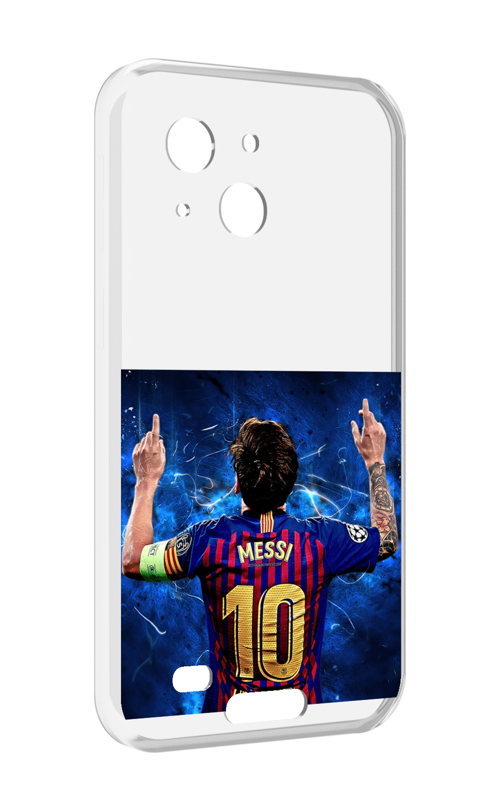 

Чехол MyPads Месси-10 мужской для Oukitel WP20 / WP20 Pro, Прозрачный, Tocco