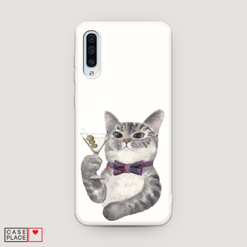 

Матовый силиконовый чехол "Кот джентльмен" на Samsung Galaxy A30s, Кот джентльмен