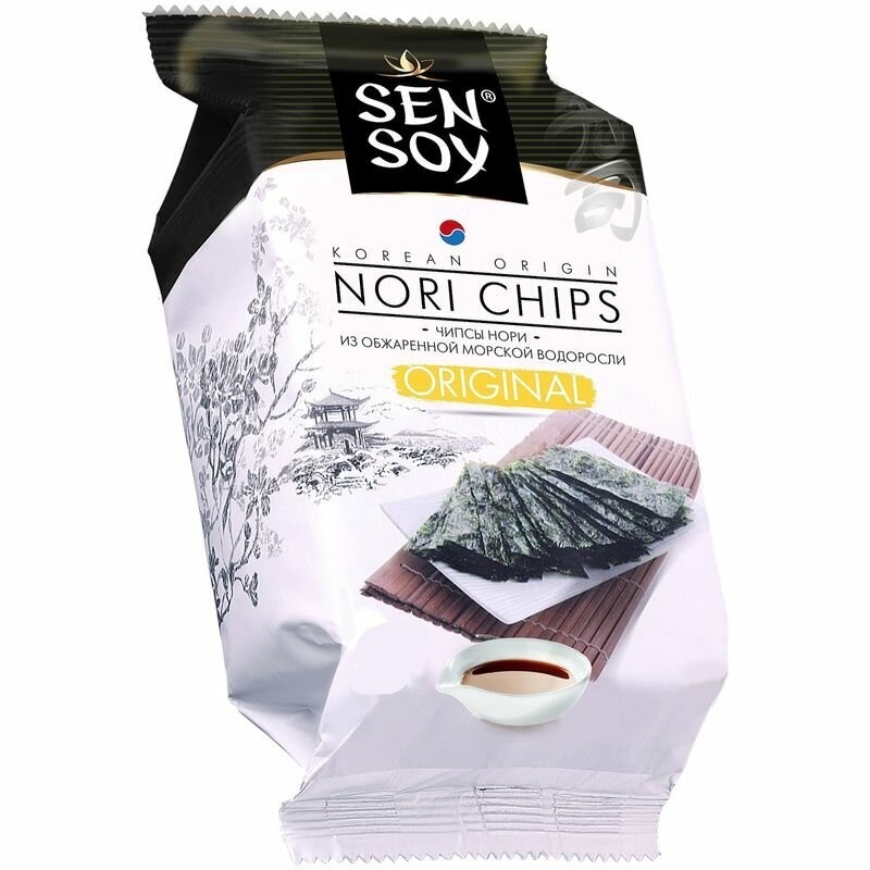 

Чипсы Нори Sen Soy Original из морской капусты, 12 г