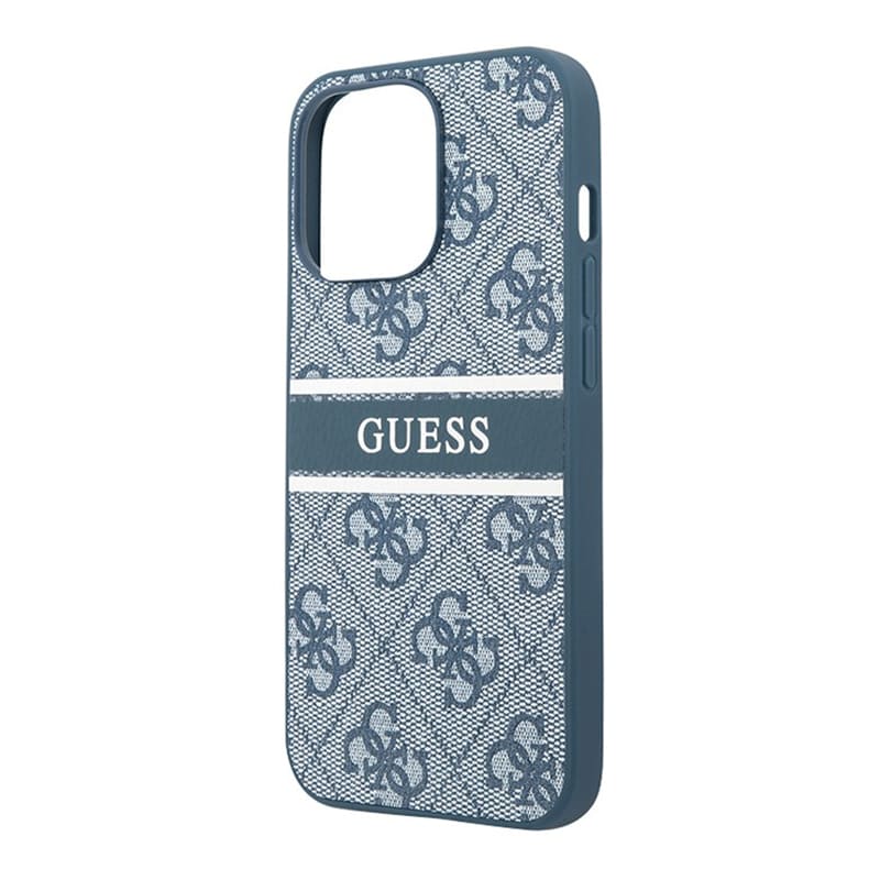 

Чехол Guess с надписью посередине для iPhone 13 Pro, синий, 13 pro
